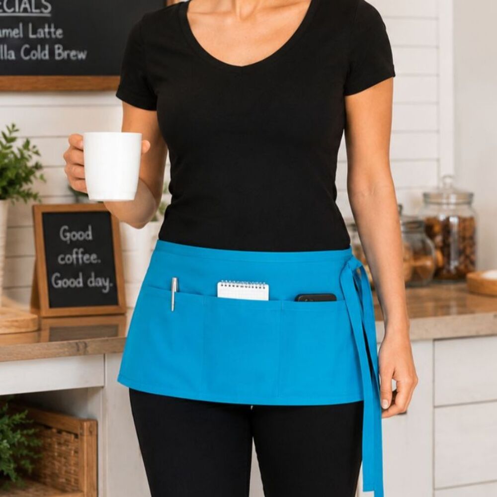 DeltaPlus Fame Fabrics F9 3-Pocket Waist Apron Turquoise Adjustable  NIP